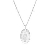 Silver Miraculous Medal Pendant - Dracakis Jewellers